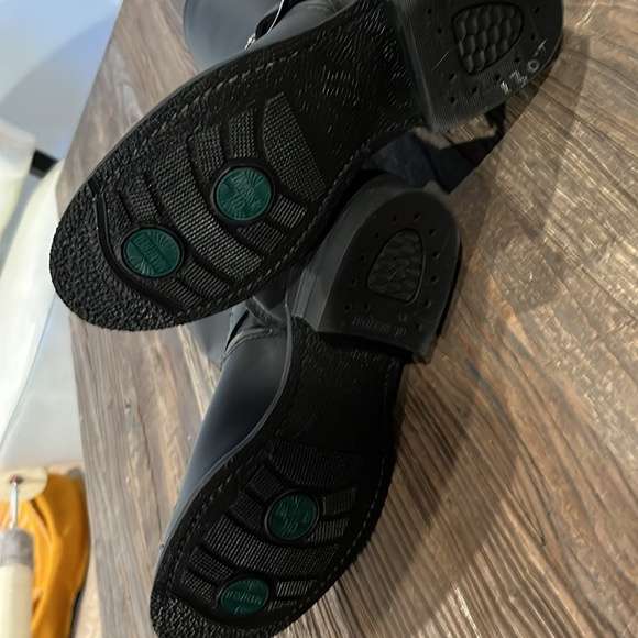 new 9 woman’s Frye engineer 12r boots black leather moto style boot - Picture 7 of 11